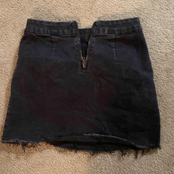 Forever 21 black jean skirt - Picture 2 of 2